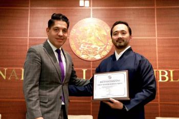 Senado rinde homenaje al Gran Maestro Dai Won Moon, pionero del taekwondo en M&eacute;xico