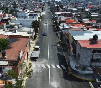 Gobierno de Ecatepec entrega repavimentaci&oacute;n de calles Jilguero y Quetzal