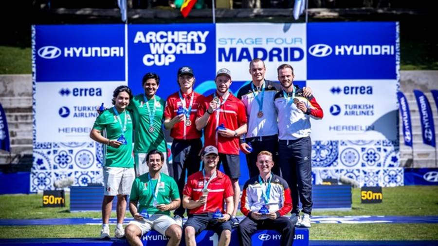 México gana dos platas en la Copa del Mundo de Tiro con Arco Madrid 2026