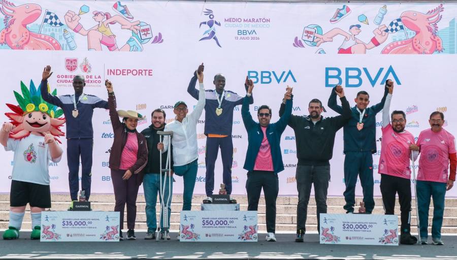 Kenianos arrasan en el Medio Maratón de la Ciudad de México 2026