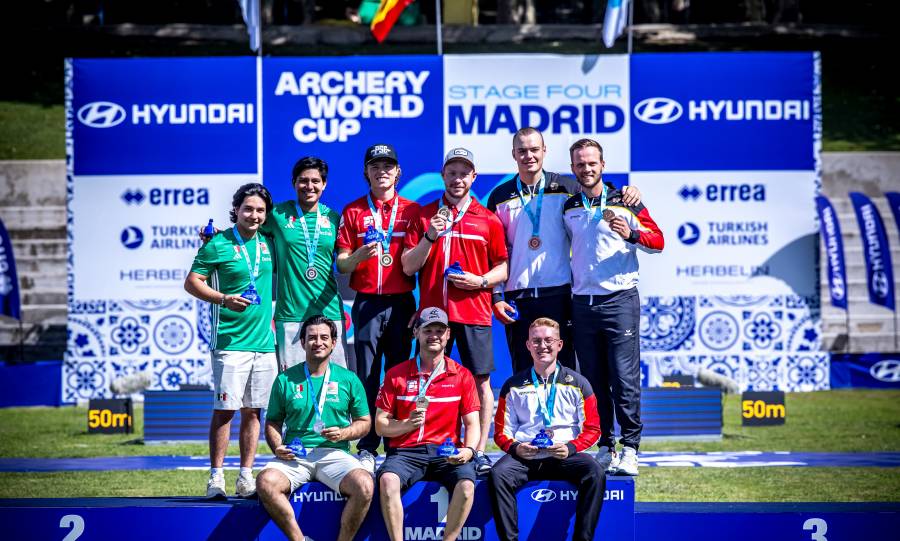 México conquista dos medallas de plata en la Copa del Mundo de tiro con arco en Madrid