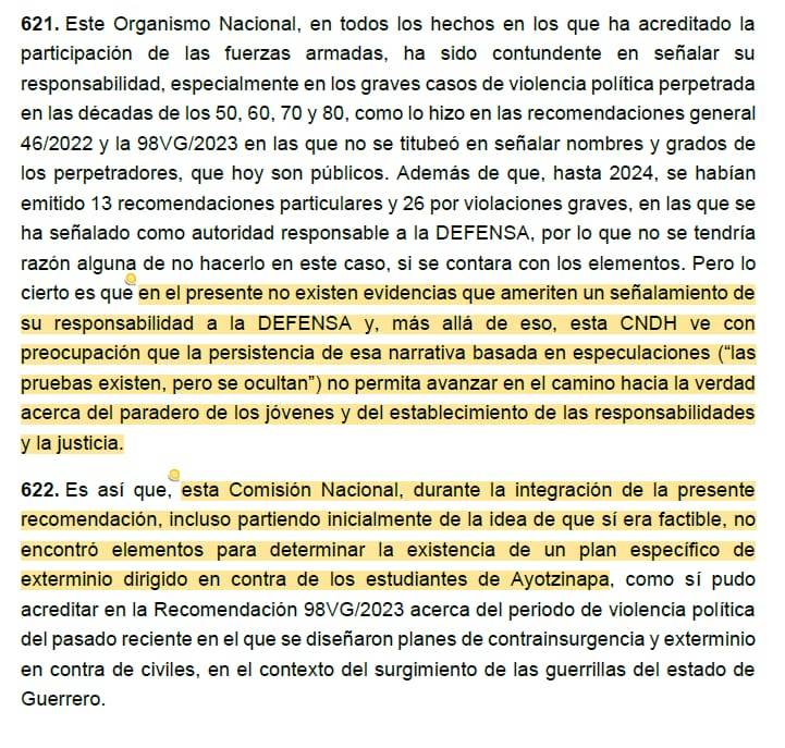 Presidenta: Gobernación revisará informe de la CNDH sobre Ayotzinapa