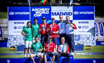 M&eacute;xico conquista dos medallas de plata en la Copa del Mundo de tiro con arco en Madrid
