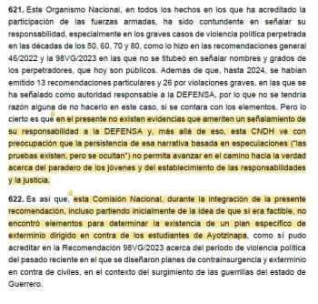 Presidenta: Gobernaci&oacute;n revisar&aacute; informe de la CNDH sobre Ayotzinapa