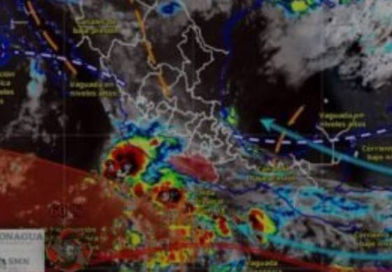 Onda Tropical 18 traerá lluvias y vientos fuertes a Guerrero; monitorean dos zonas de baja presión