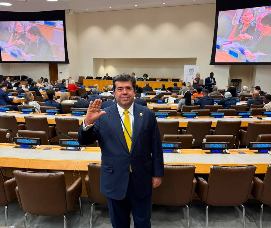 Pedro Haces lleva a la ONU propuestas para acelerar cumplimiento de la Agenda 2030