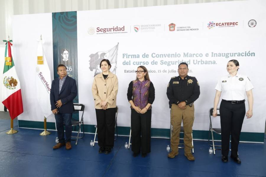 SSPC y Ecatepec fortalecen seguridad con convenio de capacitación policial