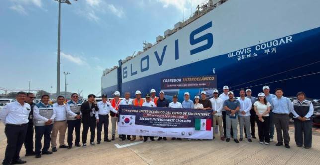 Veracruz triplica carga vehicular en segundo cruce interoceánico de Hyundai Glovis