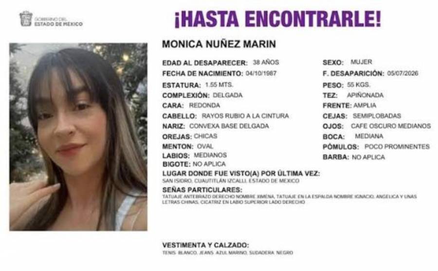 Confirman hallazgo sin vida de mujer colombiana desaparecida en el Estado de México