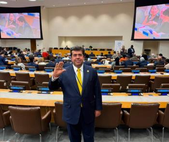Pedro Haces lleva a la ONU propuestas para acelerar cumplimiento de la Agenda 2030