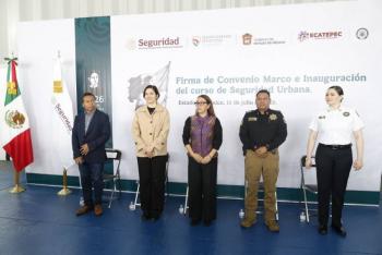 SSPC y Ecatepec fortalecen seguridad con convenio de capacitaci&oacute;n policial