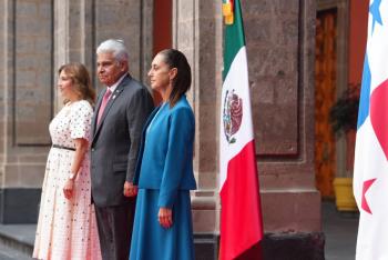 Sheinbaum recibe en Palacio a presidente de Panam&aacute;; dialogan sobre neutralidad del Canal de Panam&aacute;
