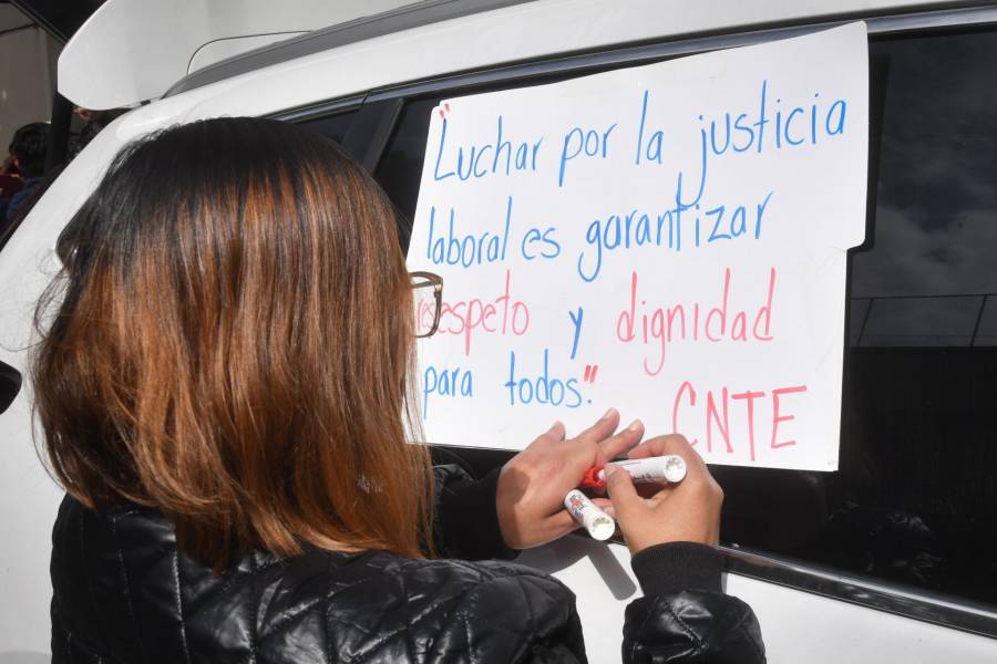 CNTE realiza nueva movilización en CDMX para exigir atención a sus demandas