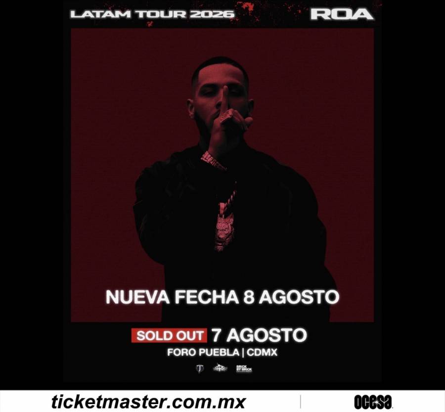 Roa confirma un segundo show en Ciudad de México