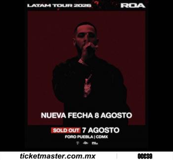 Roa confirma un segundo show en Ciudad de M&eacute;xico