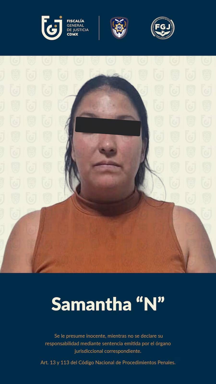 Detienen en Coacalco a integrante de “Los Olmos Fragoso” acusada de robo en Benito Juárez