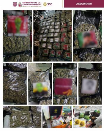 Autoridades de CDMX desmantelan presunto esquema de distribucioacuten de marihuana con taxis de aplicacioacuten