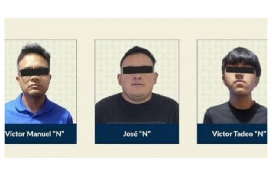 Detienen en Iztapalapa a tres presuntos integrantes del grupo delictivo “Don Pollo” 