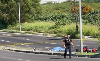 Muere agente de Guardia Auxiliar en accidente sobre Bernardo Quintana