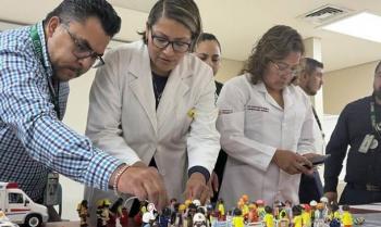 IMSS realiza simulacro de emergencia qu&iacute;mica por fuga de amoniaco en Edomex