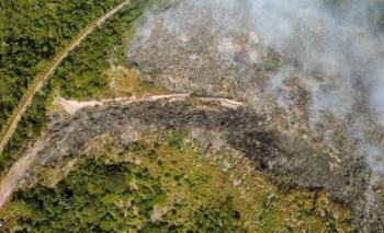 Controlan 60% del incendio en relleno sanitario de Acatl&aacute;n de Osorio; afecta 8 hect&aacute;reas