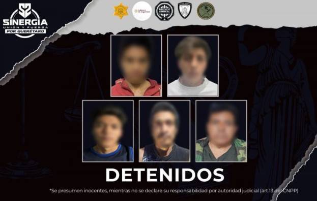Nueve cateos en Quer&eacute;taro resultan en cinco detenciones
