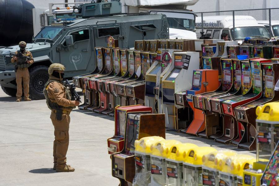 Operativo en Edomex deja miles de tragamonedas aseguradas