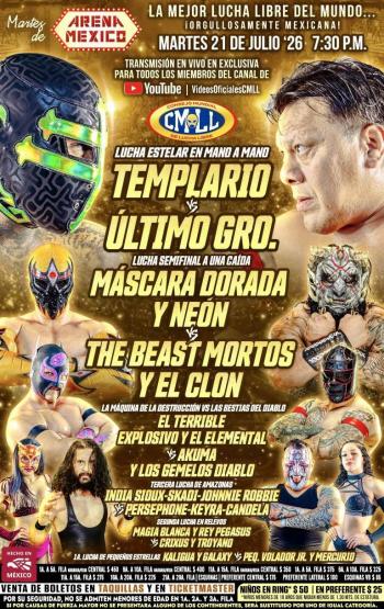 Templario desaf&iacute;a a su maestro: la Arena M&eacute;xico vive un duelo de orgullo ante &Uacute;ltimo Guerrero