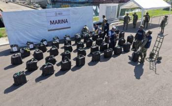 Marina asegura m&aacute;s de 1.5 toneladas de coca&iacute;na en costas de Chiapas