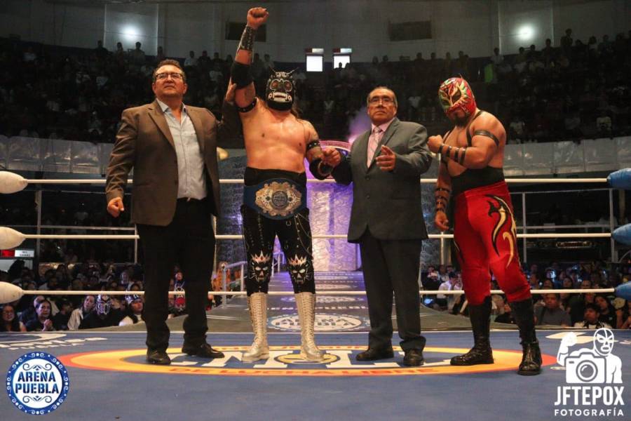 Arkalis, Rey Apocalipsis y Soberano Jr. Los Ganadores del 73 Aniversario de la Arena Puebla