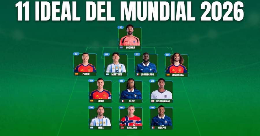 Vozinha y Haaland integran el once ideal del Mundial 2026 elegido por los aficionados  