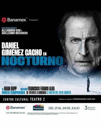 Daniel Gim&eacute;nez Cacho protagoniza Nocturno, la nueva apuesta teatral de Alejandro Gou y Guillermo Wiechers