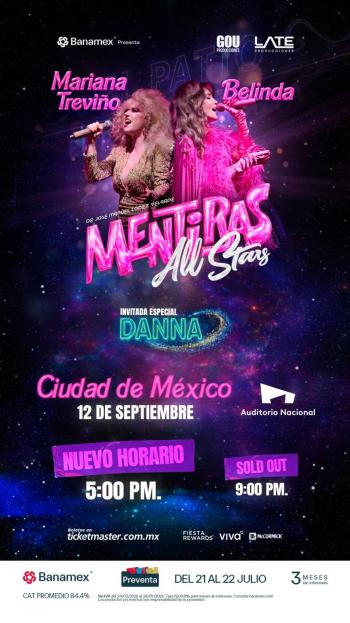 Debido al &eacute;xito Mentiras All Stars abre una nueva funci&oacute;n en el Auditorio Nacional