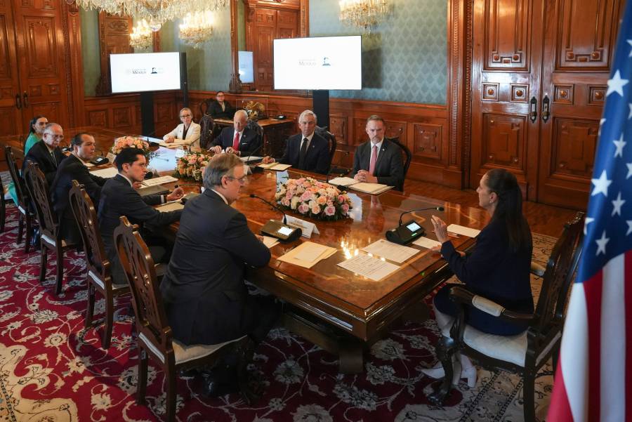 Claudia Sheinbaum y representante comercial de EE.UU. revisan avances del T-MEC en Palacio Nacional  