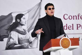 El Bogueto se suma a la promoci&oacute;n de M&eacute;xico Canta durante la conferencia de Sheinbaum