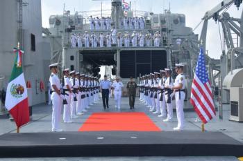 M&eacute;xico y Estados Unidos refuerzan cooperaci&oacute;n militar en reuni&oacute;n en Veracruz