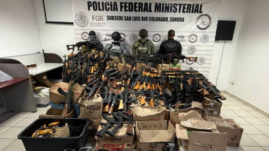 Decomisan 81 armas largas en operativo de seguridad en Sonora