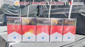 Aseguran m&aacute;s de 8 millones de cigarros ap&oacute;crifos en la Aduana de Manzanillo