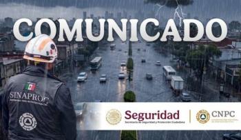 Pron&oacute;stico de lluvias fuertes para este s&aacute;bado; Protecci&oacute;n Civil llama a extremar precauciones