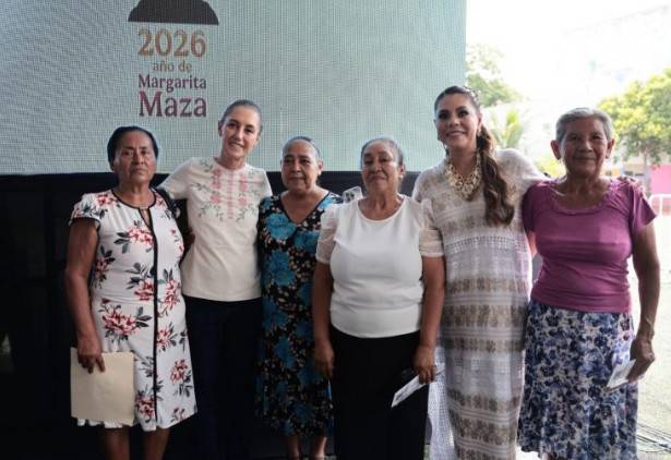 Sheinbaum entrega Pensi&oacute;n Mujeres Bienestar y anuncia obras de agua en Guerrero