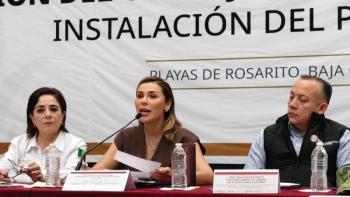 Instalan Puesto de Comando en Baja California para reforzar acciones ante ciclones