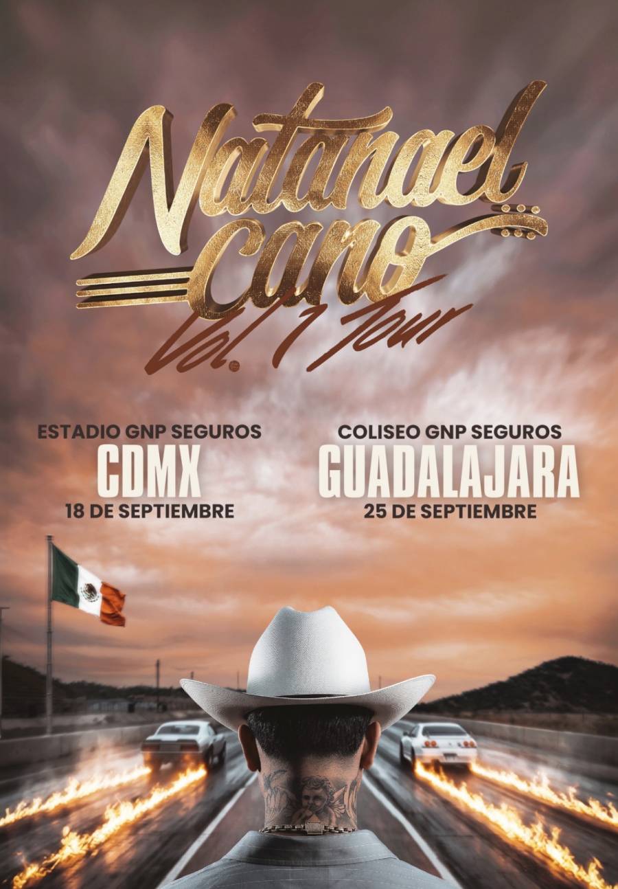 Natanael Cano anuncia su gira de estadios en M&eacute;xico