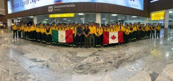 M&eacute;xico despliega 104 combatientes y personal t&eacute;cnico para apoyar a Canad&aacute; en el combate de incendios forestales