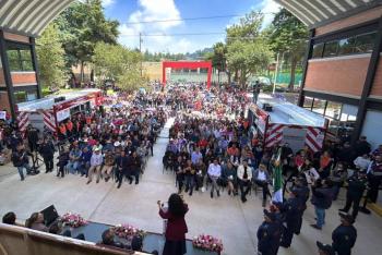 Inauguran Estacioacuten de Bomberos en Topilejo para atender emergencias en la montantildea de Tlalpan