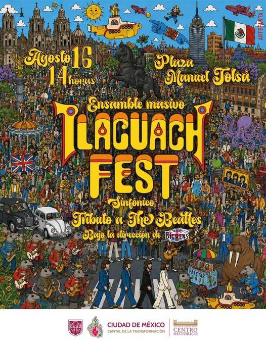 Beatles Sinfónico en el Centro Histórico: Tlacuach Fest reunirá ensamble masivo en CDMX