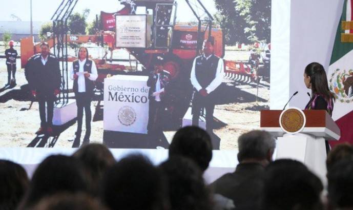 Sheinbaum coloca primera piedra de viviendas Fovissste; meta de 100 mil casas con inversi&oacute;n de 60 mil mdp