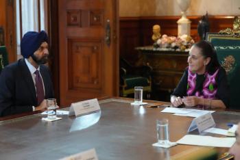 Banco Mundial expresa inter&eacute;s en participar en el Plan M&eacute;xico tras reuni&oacute;n con Sheinbaum