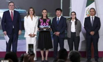 Sheinbaum celebra inversi&oacute;n de Kia por 649 mdd para producci&oacute;n de EV3 en Nuevo Le&oacute;n