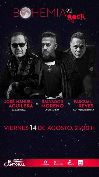 ¡La Bohemia 92 Rock reunir&aacute; a tres cantautores que definieron el sonido de distintas generaciones!