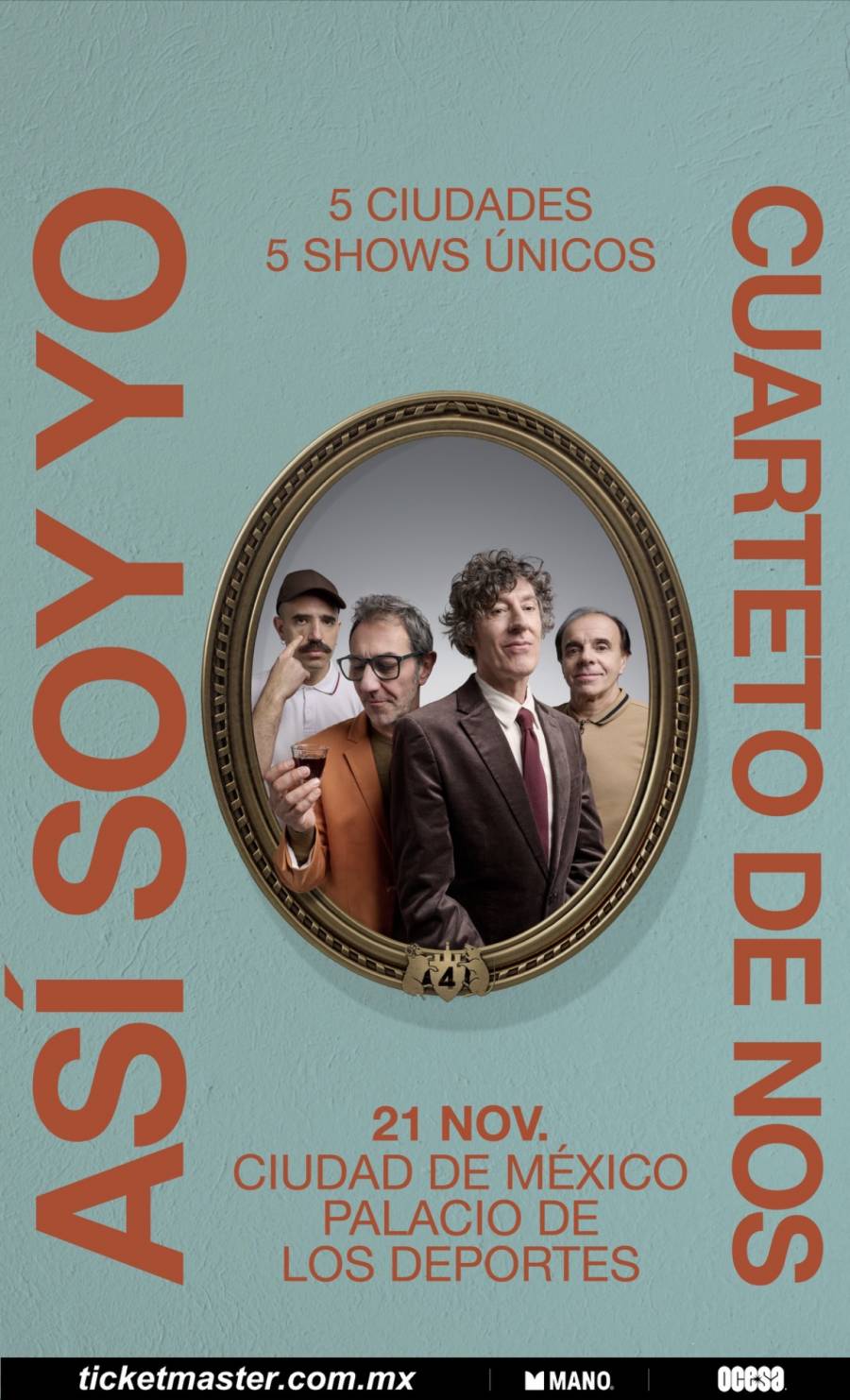  ¡Cuarteto de Nos regresa a México con su tour 